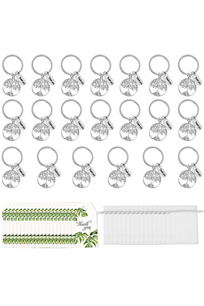 Choice النمط 1، 20 قطعة من سلاسل مفاتيح شجرة الحياة المُخصصة، سلاسل مفاتيح مُلهمة مُخصصة، مجوهرات للأصدقاء، الانتقال