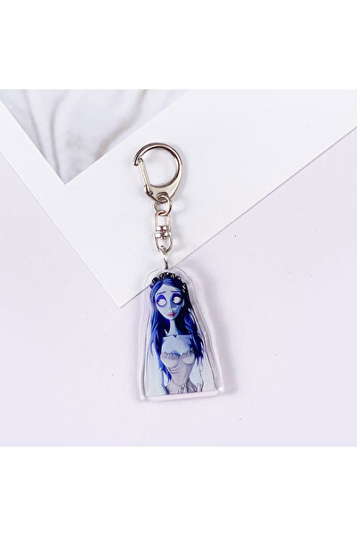 Miniso 5 cm 6 Disney Tim Burton's Corpse Bride Cute Acrylic Keychain Accessor...
