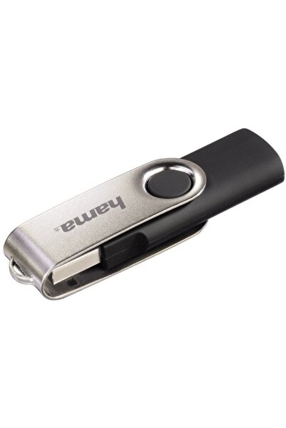 Hama Rotate 16GB USB 2.0 Flash Drive - Black/Silver