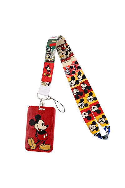 Choice 18 YQ317 Mickey Mouse Lanyard Cute Bear Phone Rope ID Card Badge Holde...