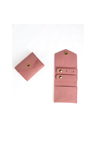 Choice علبة مجوهرات صغيرة وردية اللون، قطعة واحدة، منظم تخزين عملي، حقائب مجو...