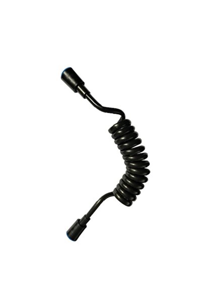 Radinavico Furtun de duș telescopic spiralat, 2 m, negru
