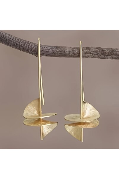 Choice WC1799-1 زوجان من الأقراط المتدلية بتصميم ذهبي بسيط دوار، مستوحاة من ا...