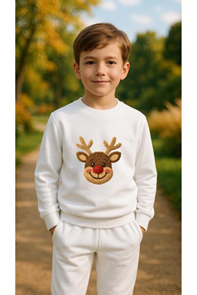 playwear Φούτερ ομάδας GEYİK V1 με στάμπα για κορίτσια και αγόρια, με λαιμόκο...