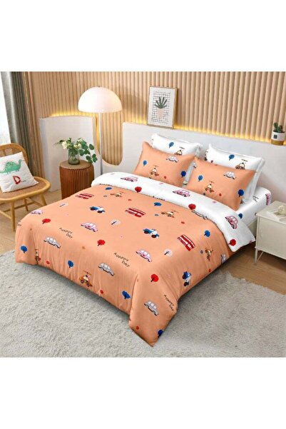 Noon East طقم غطاء لحاف من 4 قطع | مصنوع من ألياف دقيقة ناعمة | ألوان متعددة