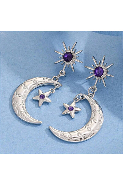 Choice أقراط يين سي الجديدة الأكثر مبيعًا، أقراط أنيقة باللون البنفسجي، أقراط...