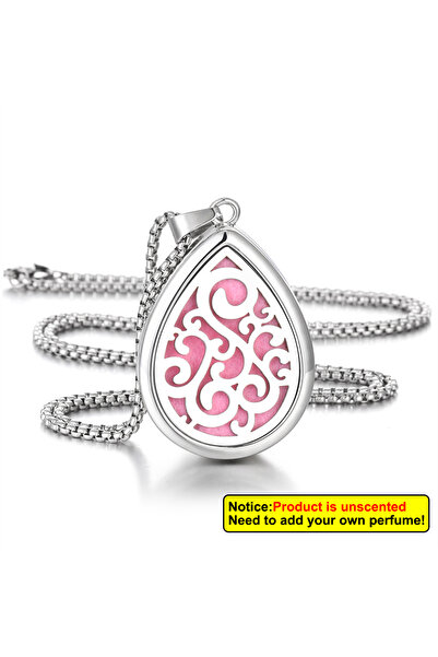 Choice قلادة ناشرة عطرية على شكل قطرة ماء، بطول 70 سم، من تصميم XN079-10، مصن...