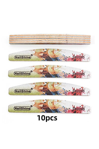 Choice ١٠ قطع من مبرد أظافر مطبوع عليه زهور، بدرجات خشونة ٨٠/١٠٠/١٥٠/١٨٠/٢٤٠/...