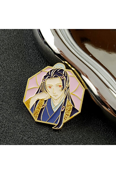 Miniso دبوس ماوماو مطلي بالمينا بلون ذهبي فاتح، شخصية أنمي لطيفة، دبوس طية صد...