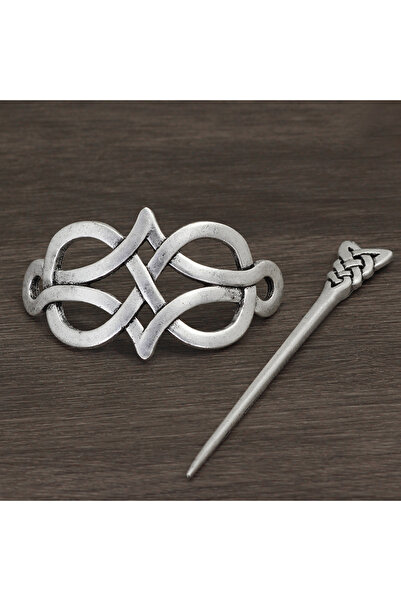 Choice مشابك شعر فايكنج سلتيك Q-1، دبابيس شعر عتيقة بعقدة سلتيك، دبابيس شعر ف...