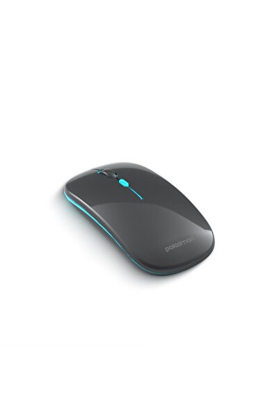 Polosmart PSWM20 Led Aydınlatmalı Sessiz Kablosuz Bluetooth 1600DPI Mouse Gri