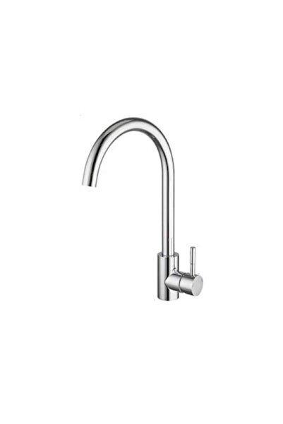 Radinavico baterie de bucătărie, alamă, cioc rotativ, crom