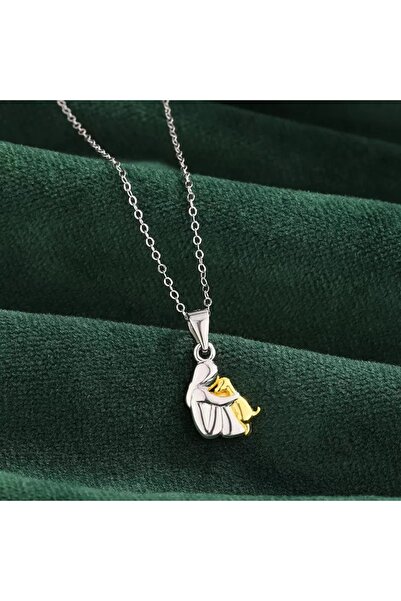 Choice قلادات ذهبية اللون بتصميم جرو لطيف للبنات، بسيطة وأنيقة، مصنوعة من سبي...