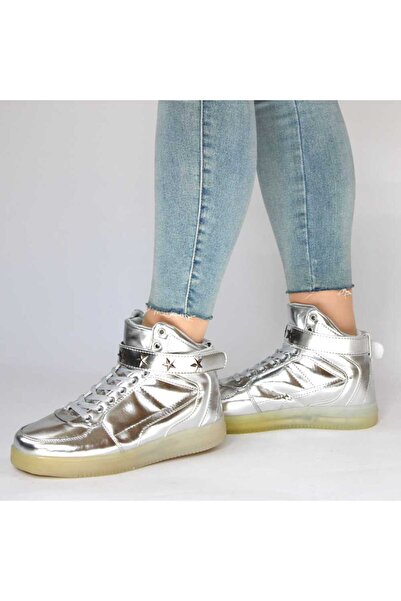 mm ​Women's silver sports boots suitable for casual style LB-681-1-SILVER
