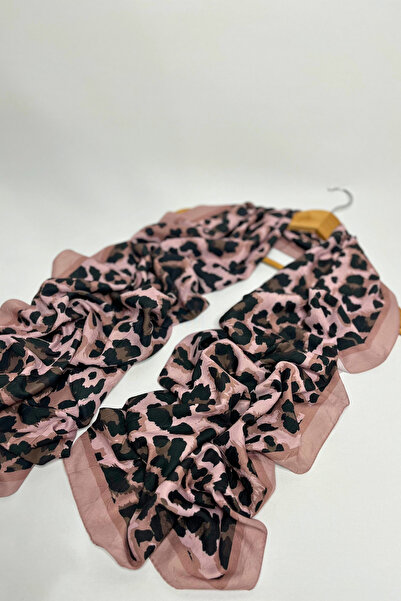 Shalcım Leopar Desen Şal Bambu Kraş Leopar Desen Şal
