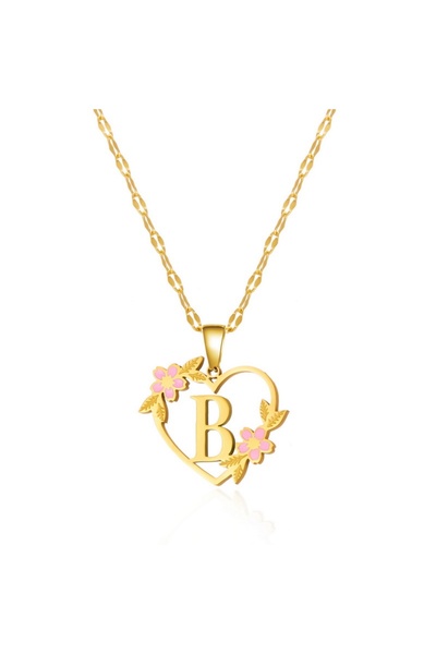 Choice قلادة من الفولاذ المقاوم للصدأ NC24Y0268-B، مزينة بـ 26 حرفًا أوليًا، ...