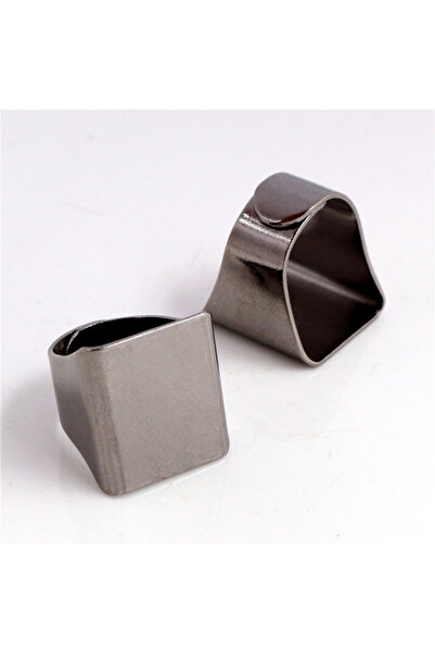 Choice طقم حلقات مربعة قابلة للتعديل من النحاس المطلي بستة ألوان، أسود اللون،...