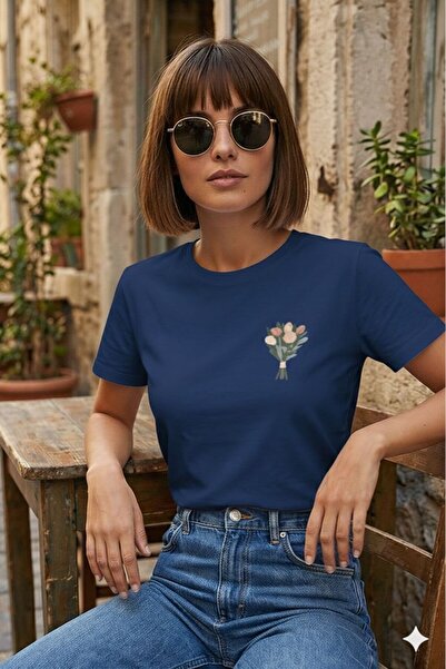 BW Bravely Wear تي شيرت نسائي من BUKET ÇİÇEK B مطبوع