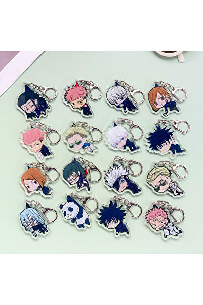 Miniso 5 cm 17 Anime Characters Jujutsu Kaisen Acrylic Car Keychain Accessori...