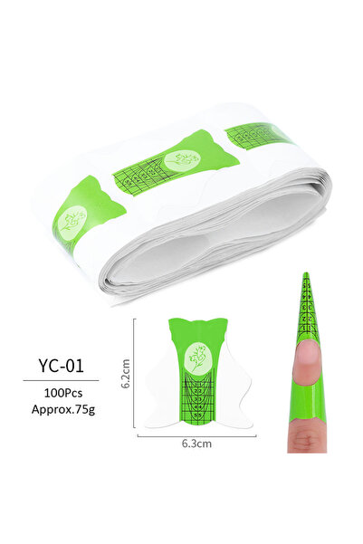 Choice YC 01 100Pcs Nail Art UV Gel Tips Extension Builder Form Acrylic French Nails Tips Extension Stencil