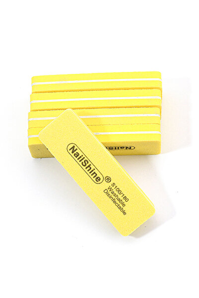 Choice ١٠ قطع صفراء، عبوة من ١٠/٢٠ قطعة، مكعبات مبرد أظافر صغيرة مربعة الشكل،...