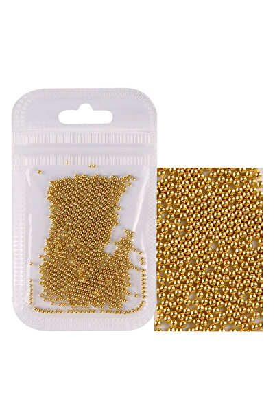 Choice 1.5mm Gold 10g Metallic Caviar Micro Beads 0.6-2.0mm Size for Nail Art DIY Creative Nail Decoration