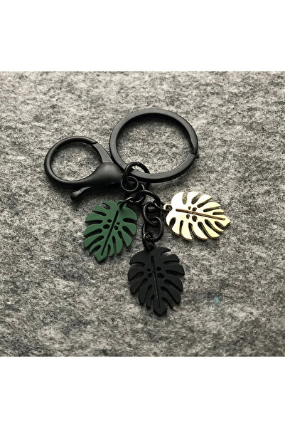 Choice C Monstera Keychain, Bag Charm, Anniversary Gifts, Best Friend Gifts, ...