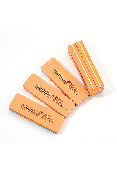 Choice ٢٠ قطعة برتقالية، عبوة من ١٠/٢٠ قطعة، مكعبات مبرد أظافر صغيرة مربعة ال...