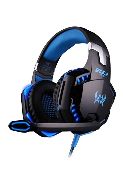 URBBKING سماعات رأس سلكية للألعاب تغطي الأذن مع ميكروفون ومؤشر LED لأجهزة PS4...