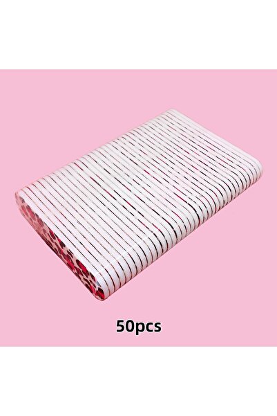 Choice ٥٠ قطعة من مبارد أظافر صغيرة بنقشة جلد النمر الوردي، ٩ سم، مبارد أظافر...