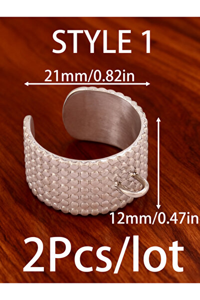 Choice D6801 قطعتان من حلقات نجم البحر المصنوعة من الفولاذ المقاوم للصدأ، قاب...