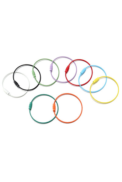 Choice 5 قطع/مجموعة من سلاسل مفاتيح سلكية من الفولاذ المقاوم للصدأ، طول 16 سم...