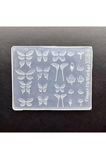 Choice قالب أظافر سيليكون على شكل قلب مزين بالدانتيل وكريمة الكيك، قطعتان، قا...