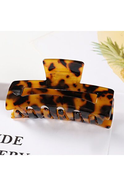 Choice C Vintage Crab Hair Clip Women Hair Clip Simple Geometry Acetate Hair ...