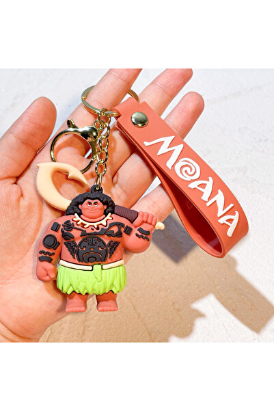 Choice KC4369 Disney Cartoon Moana Movie Figure Keychain Cute Moana Maui Mode...