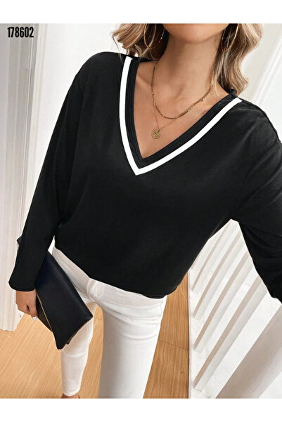 Modayakamoz Bluză de damă confortabilă și elegantă, cu decolteu în V, din vis...