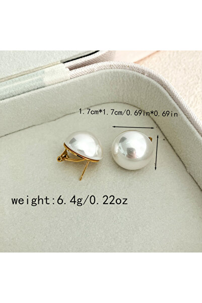 Choice L JinYve 1pc 14k Gold Plated Stainless Steel Freshwater Pearl Stud Ear...