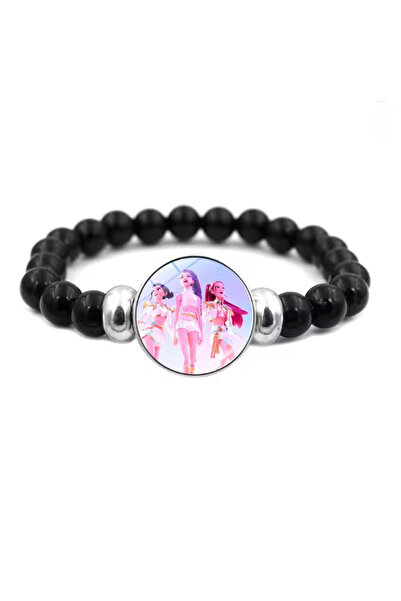 Miniso 06 KPop Demon Hunters Bracelets Girls Fashion Beaded Wristband Cute Cartoon Figure Jewelry Accessori