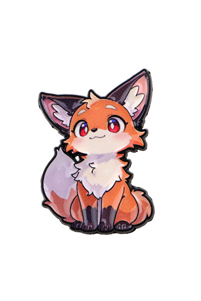 Choice 7 دبابيس مينا على شكل حيوانات لطيفة، ثعلب وذئب، قطة كرتونية زجاجية، دب...