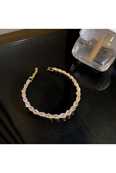 Choice أساور تنس مرصعة بالزركون المكعب المتلألئ بلون الكوبالت أزرق بلون الكوب...