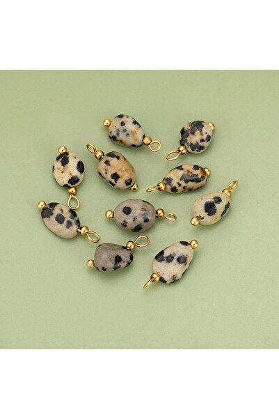 Choice Spotted Stone 10pcs High Quality Handmade Golden Plated Natural Stones...