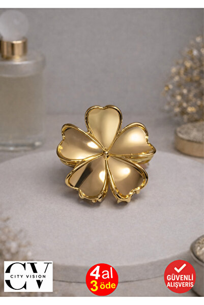 cityvision Agrafă de păr Yonca Model Gold – Agrafă elegantă din metal 5 cm