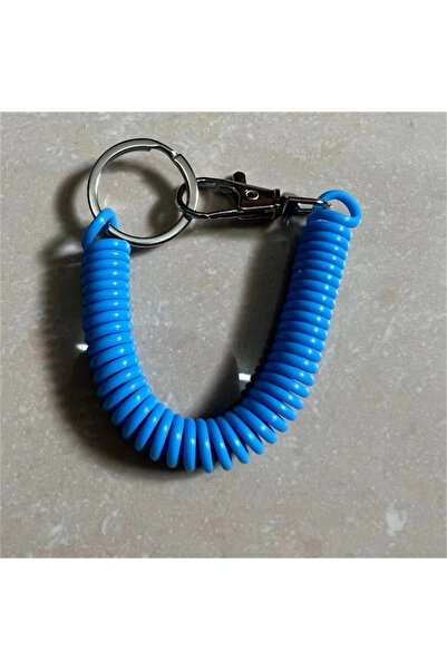 Choice سلسلة مفاتيح حلزونية قابلة للسحب، مقاومة للسرقة والضياع، مزودة بحبل مطاطي، حلقة مفاتيح آمنة.