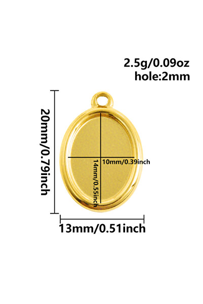 Choice S2874-G 5pcs Stainless Steel Cherry Insect Mushroom Charm Blank Base C...