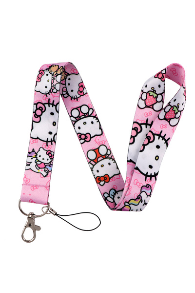 Choice 5 Cartoon Kitten Lanyard for Key Neck Strap Lanyard Card Cute Animals ID Badge Holder Key Chain Key.