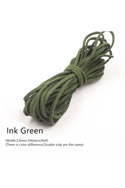 Choice خيط تطريز من الألياف الدقيقة، أخضر حبري، 3 مم، 5 أمتار، خيط تطريز مسطح...