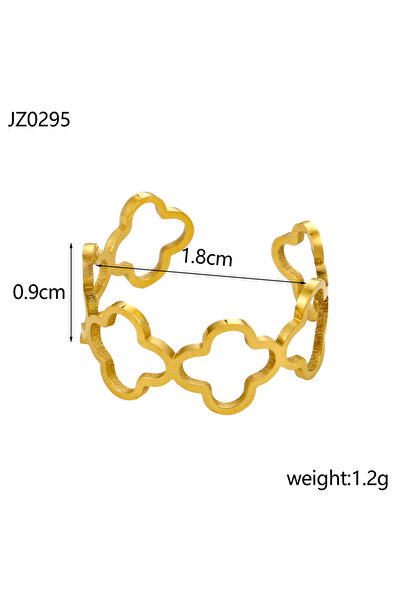 Choice مجوهرات كارليدانا الذهبية المقاومة للصدأ، إكسسوارات أنيقة، مطلية بالذهب عيار 18 قيراط، مصنوعة من التيتانيوم والفولاذ المقاوم للصدأ.