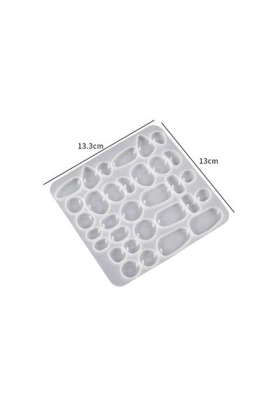 Choice3 01 أقراط غير منتظمة من راتنج الإيبوكسي الكريستالي، قالب سيليكون، قلاد...