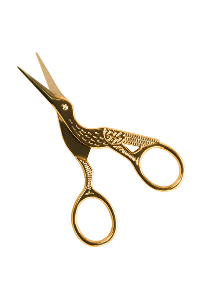 Choice Classic Stork Design Stainless Steel Sharp Tip Sewing Scissors for Nai...