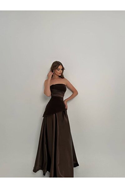 tsuwahen Elegant brown evening dress